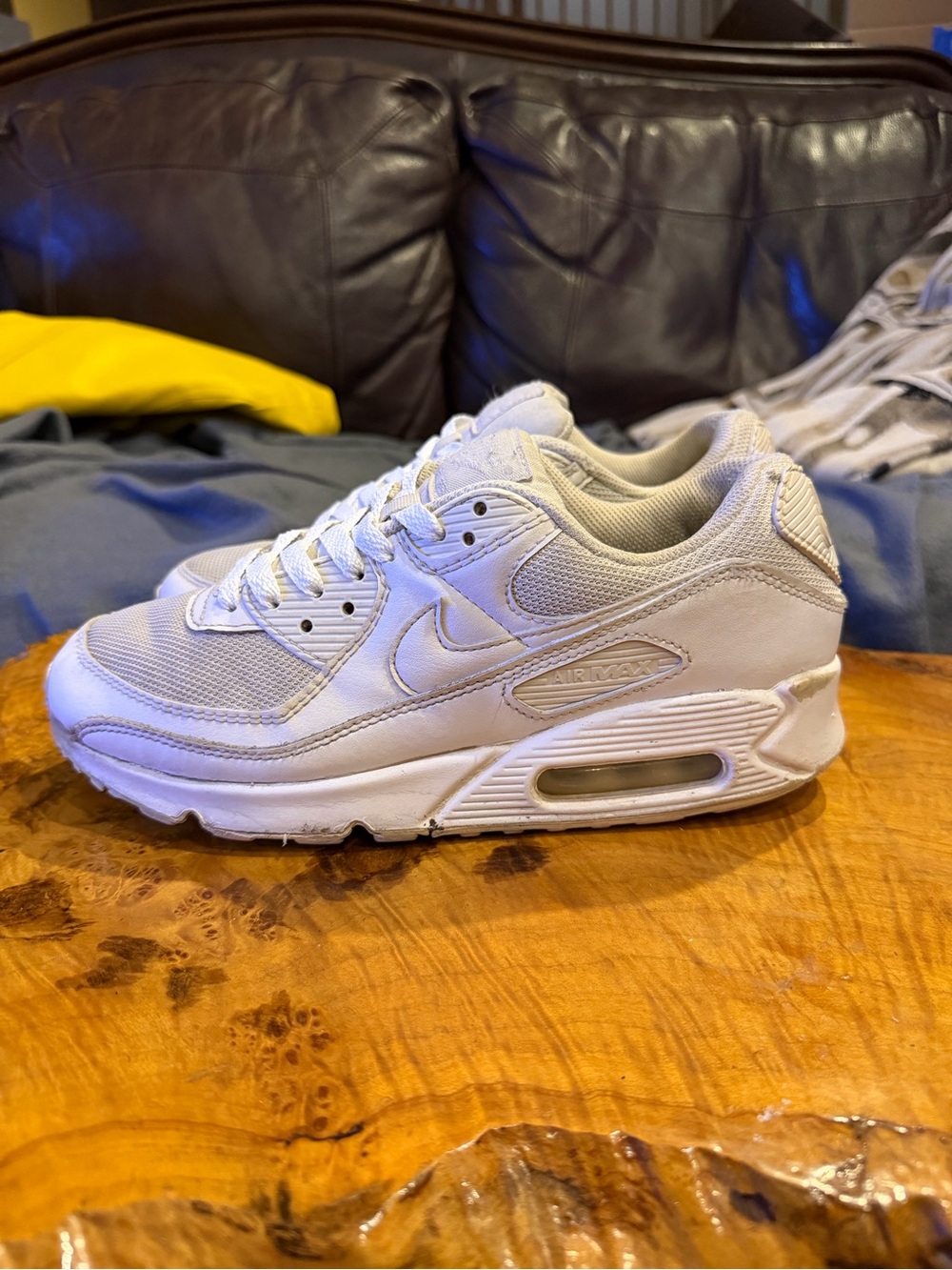 Nike Air Max 90 Triple White Mens size 8/ Women’s 9.5